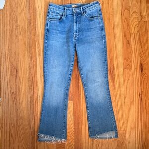 Mother sz 26 The Insider Crop Step Fray Women’s Raw-Hem Jeans good cond